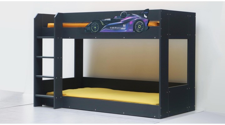 C301P Cugo Brothers Bunk Bed-Purple